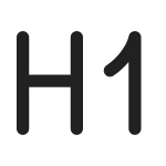 Text Header 1 SVG Icon
